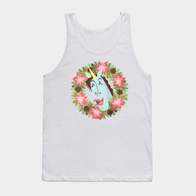 Merry Unicorny Christmas Tank Top by Thatssounicorny